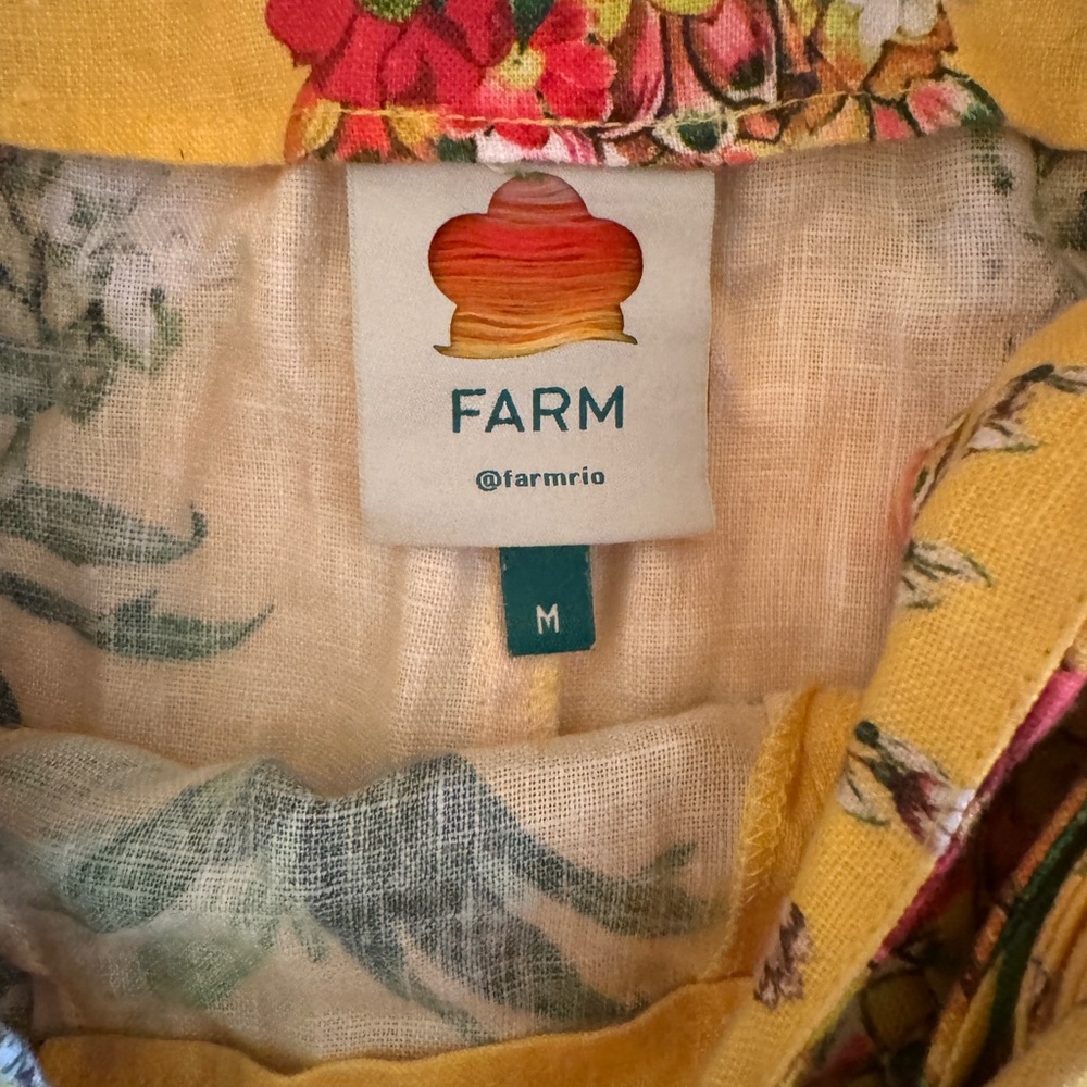 Farm Rio Pineapple skirt with slit and belt pineapple - Picture 4 of 4